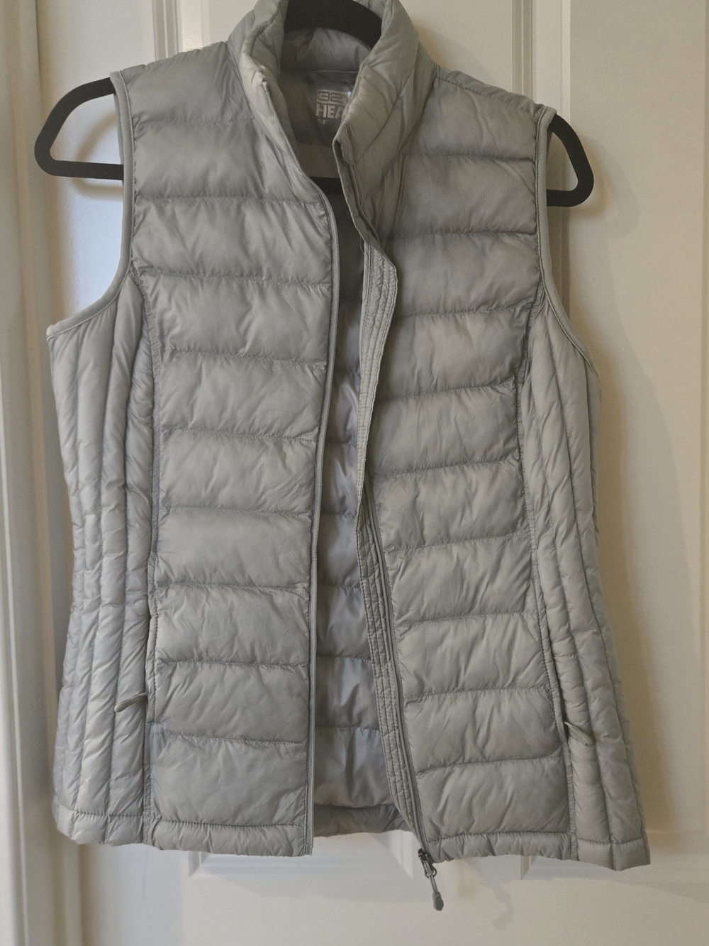 32 Degrees Light Gray Quilted Puffer Vest